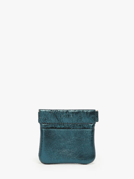 Leather Etincelle Irisée Coin Purse Etrier Blue etincelle irisee EETI5005