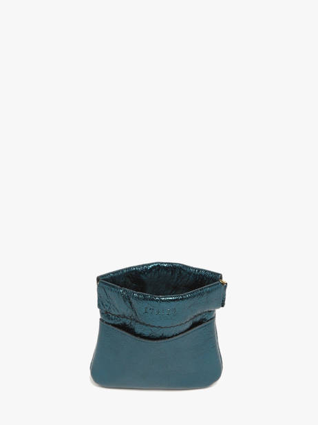 Leather Etincelle Irisée Coin Purse Etrier Blue etincelle irisee EETI5005 other view 1