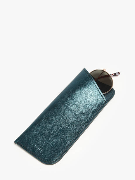 Sunglass Case Etincelle Irisée Leather Etrier Blue etincelle irisee EETI5001 other view 1
