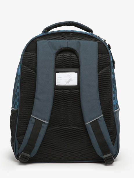 2-compartment Backpack Cameleon Blue actual SD45 other view 4