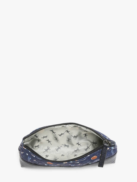 Pencil Case For Kids 1 Compartment Cameleon Blue retro TROU other view 1