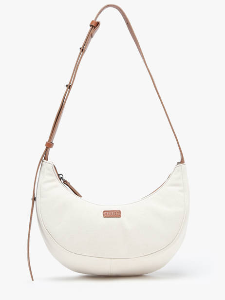 Medium Shoulder Bag Sosoomao Cotton And Leather Etrier Brown sosoomao coton ECSC057M