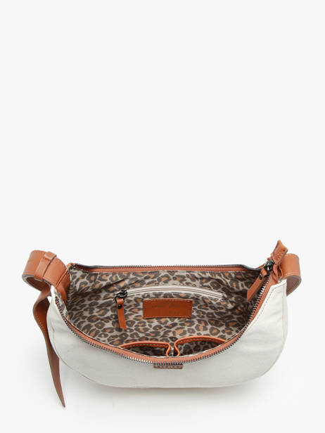 Medium Shoulder Bag Sosoomao Cotton And Leather Etrier Brown sosoomao coton ECSC057M other view 3