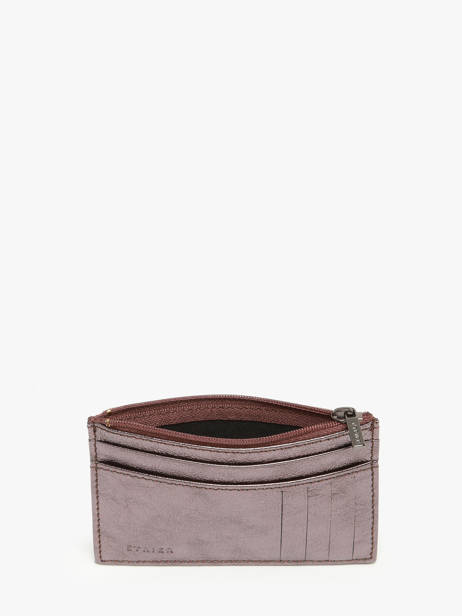Card Holder Etincelle Irisée Leather Etrier Silver etincelle irisee EETI5004 other view 1