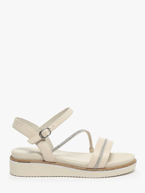 Sandals In Leather Tamaris White women 42