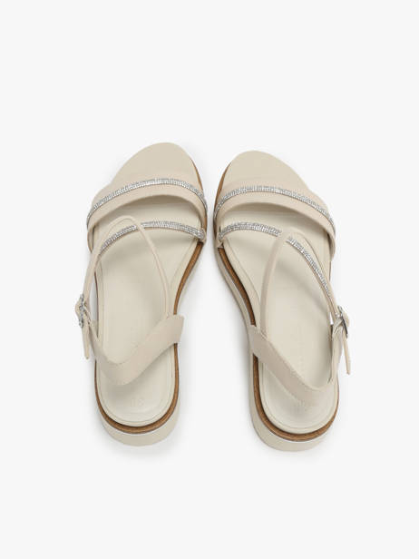 Sandals In Leather Tamaris White women 42 other view 3