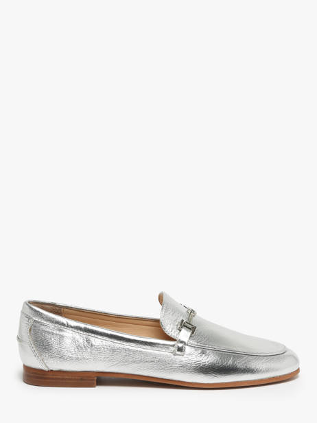 Moccasins In Leather Inuovo Silver women B02005