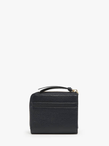 Compact Leather Caviar Wallet Crinkles Blue caviar 14316 other view 2