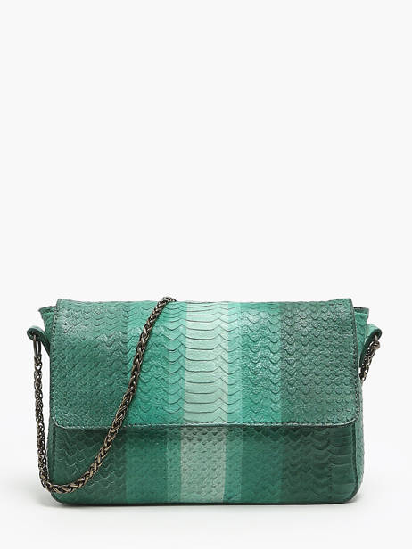 Shoulder Bag Akulis Leather Pieces Green akulis 17149561