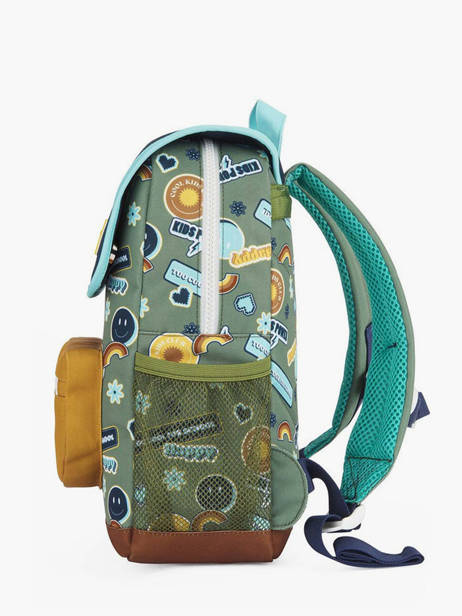 Backpack Hello hossy Green cool kids 5 other view 2