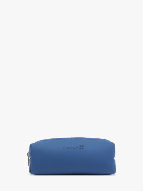 Trousse Cuir Own stuff Bleu pen bag OS020