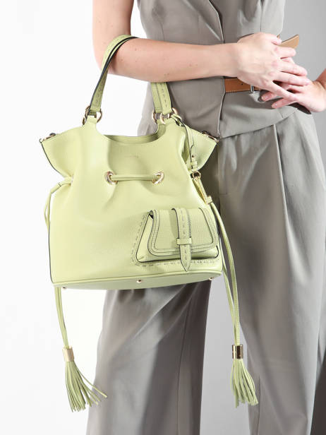 Sac Seau M Premier Flirt Cuir Lancel Vert premier flirt A10110 vue secondaire 1