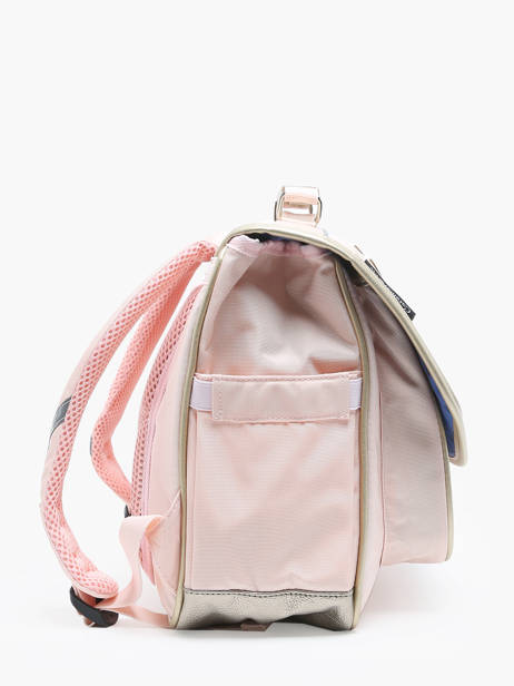 Cartable 2 Compartiments Caramel et cie Rose boheme FI vue secondaire 2