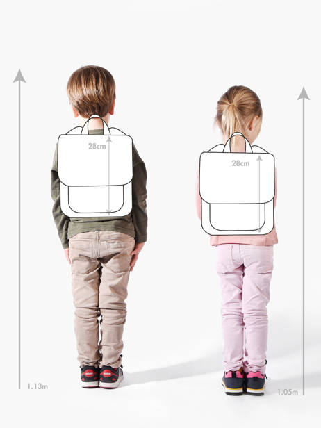 Mini Backpack Tann's Pink ecole des tann's 645162 other view 1