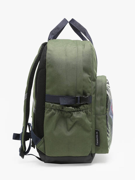 1 Compartment Backpack Caramel et cie Green fier GA other view 2