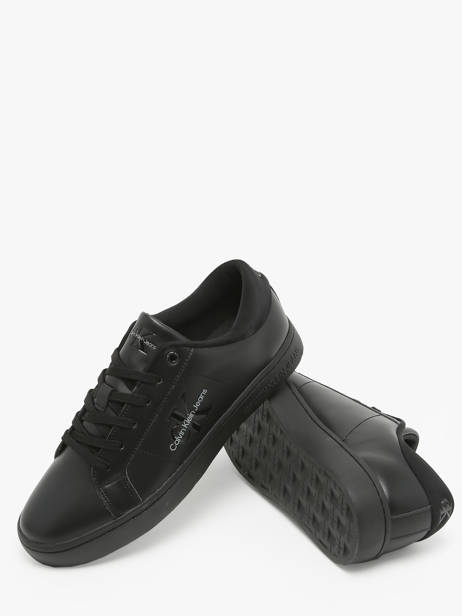 Sneakers In Leather Calvin klein jeans Black men 8640GT other view 2