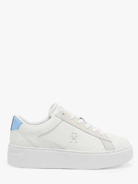 Sneakers In Leather Tommy hilfiger White women 82100F6