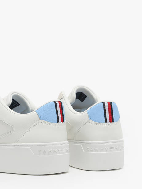 Sneakers In Leather Tommy hilfiger White women 82100F6 other view 3