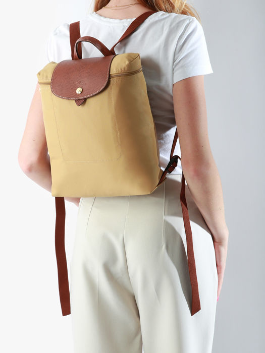 Longchamp Le pliage original Sac à dos Beige