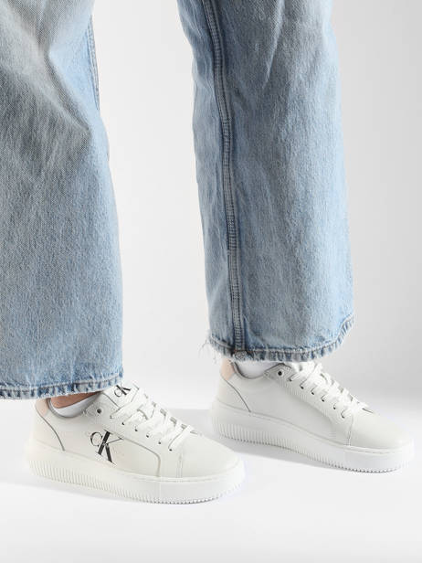 Sneakers En Cuir Calvin klein jeans Blanc women 8230LA vue secondaire 1