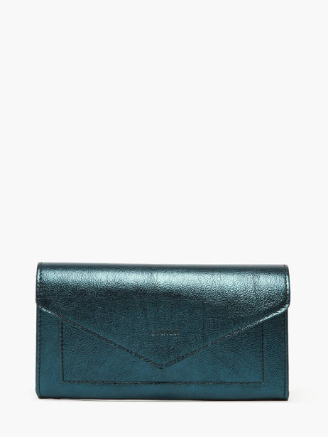 Wallet Etincelle Irisée Leather Etrier Blue etincelle irisee EETI5008