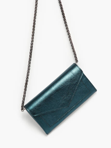 Wallet Etincelle Irisée Leather Etrier Blue etincelle irisee EETI5008 other view 3