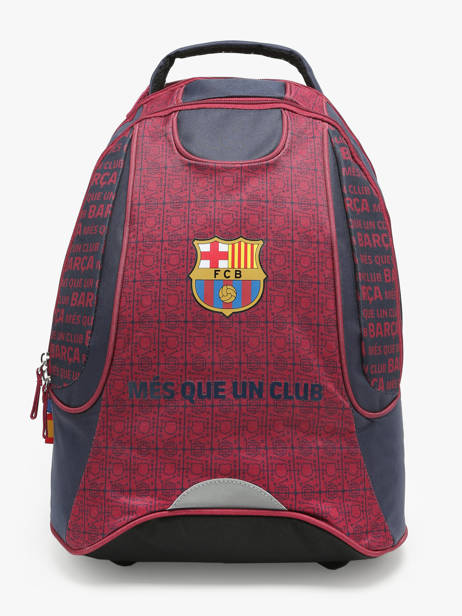 2-compartment Wheeled Schoolbag Fc barcelone Red barca 223F204R
