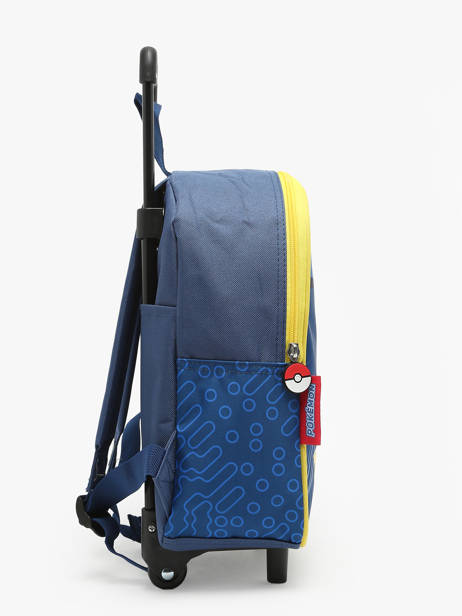 1 Compartment Backpack Pokemon Blue energie electrique 23AK204F other view 2
