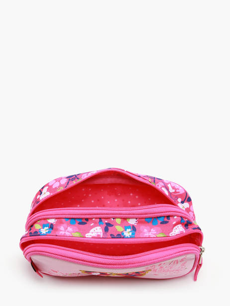 2-compartment Pouch Snowball Pink butterfly 46411 other view 1