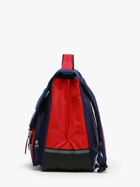 2-compartment Satchel Snowball Blue frenchie 46241 other view 2