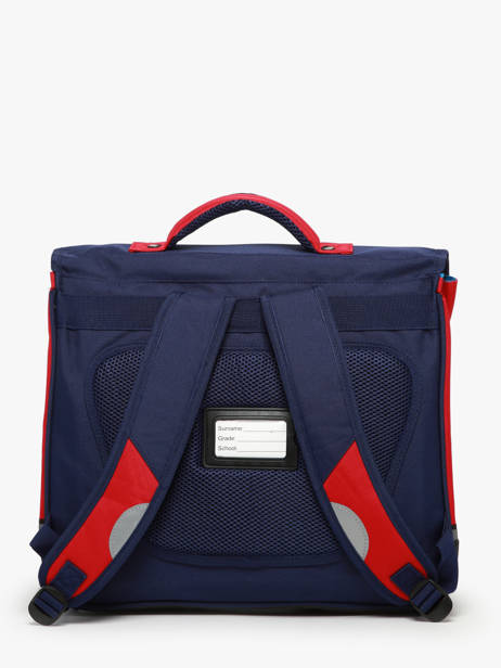 2-compartment Satchel Snowball Blue frenchie 46241 other view 4