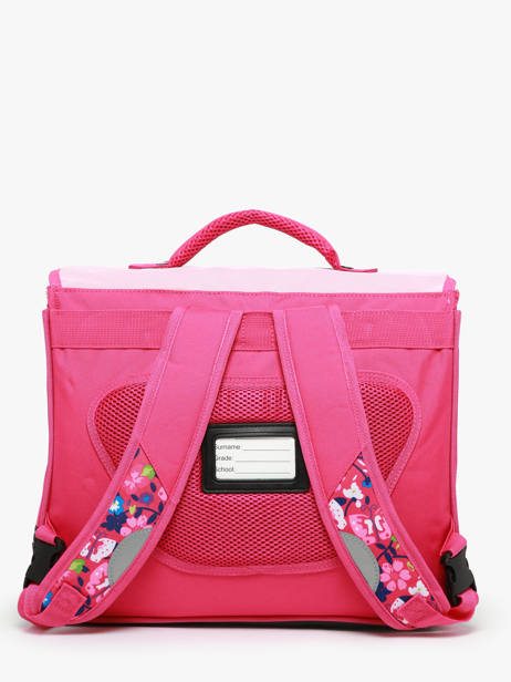 2-compartment Satchel Snowball Pink butterfly 46438 other view 4
