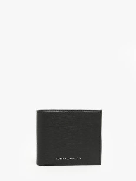 Wallet Leather Tommy hilfiger Black th plaque AM12515