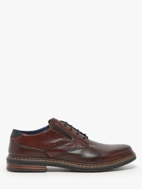 Derby Shoes In Leather Bugatti Brown men 311AOC01
