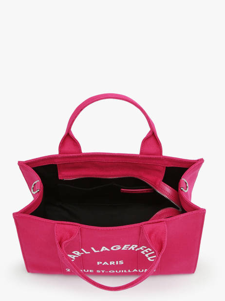 Small Cotton Rsg Tote Bag Karl lagerfeld Pink rsg 240W3892 other view 2