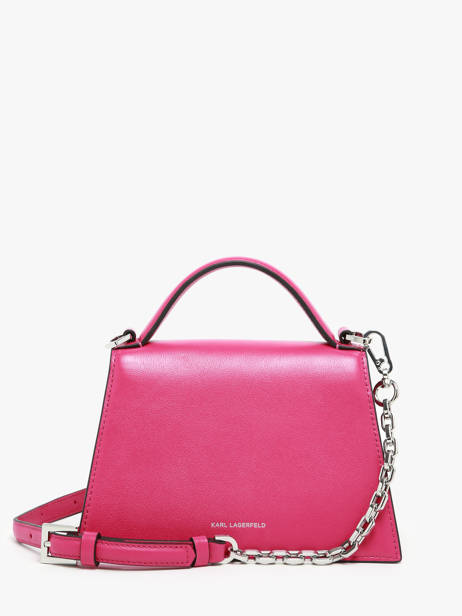 Crossbody Bag K Signature Leather Karl lagerfeld Pink k signature 240W3004 other view 4