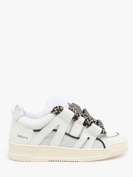 Sneakers In Leather Semerdjian White women INNA246