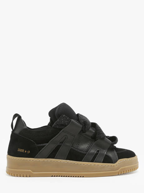Sneakers In Leather Semerdjian Black women INNA236