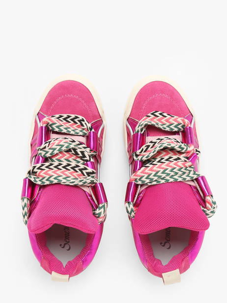 Sneakers In Leather Semerdjian Pink women INNA206 other view 3