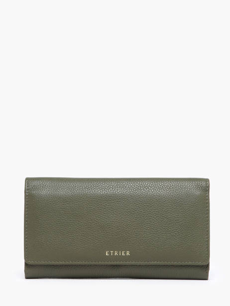 Continental L Leather Tradition Wallet Etrier Green tradition ETRA095L