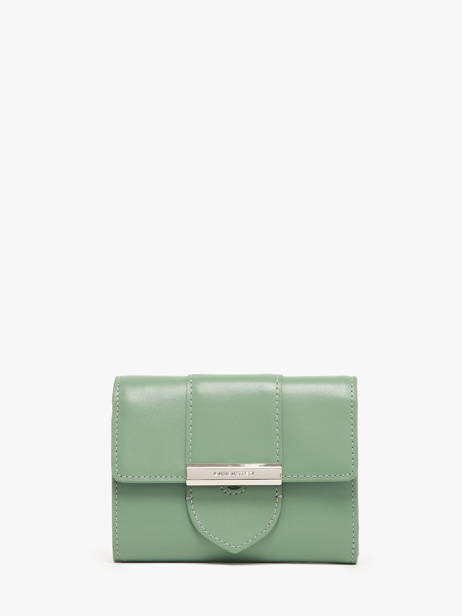 Portefeuille Cuir Lancaster Vert paris ily 50