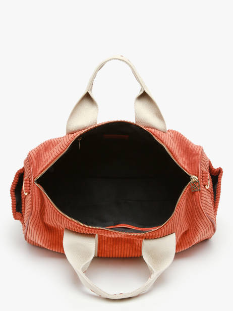 Sac Porté épaule A4 Velours Vanessa wu Orange velours MA0085 vue secondaire 3