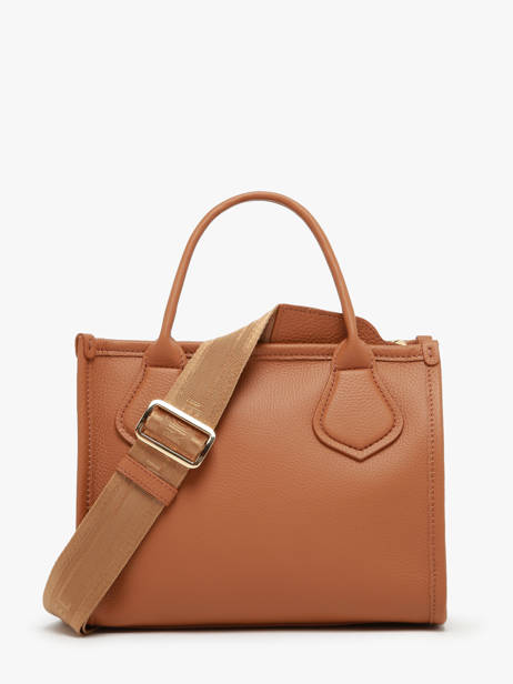 Cabas Zippé S Jour Cuir Lancel Marron jour A12995 vue secondaire 4