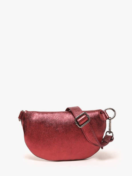 Leather Nine Belt Bag Milano Red nine NI19091N other view 4