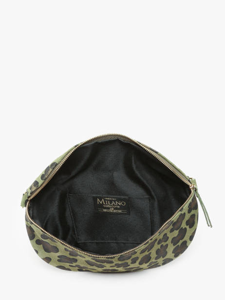 Belt Bag Milano Green velvet leopardo VL21123 other view 3