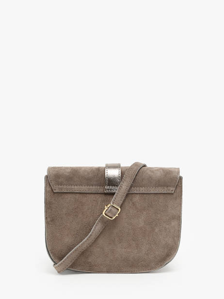 Sac Bandoulière Velvet Cuir Milano Gris velvet VE23112 vue secondaire 4