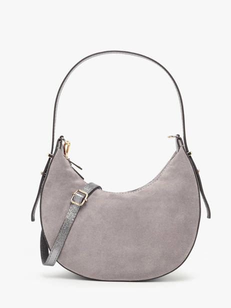 Sac Porté épaule Velvet Cuir Milano Gris velvet VE24063