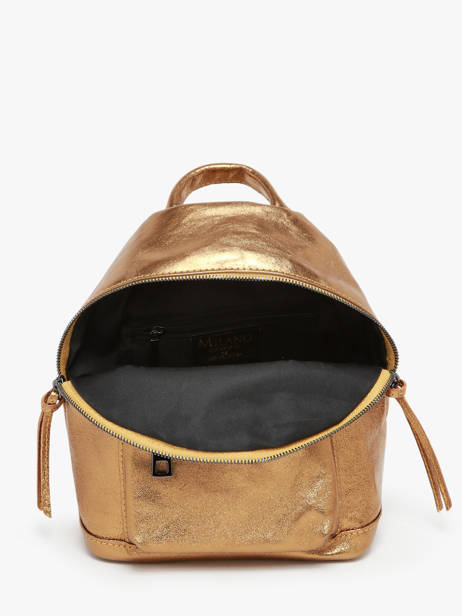 Leather Nine Backpack Milano Gold nine NI23066 other view 3