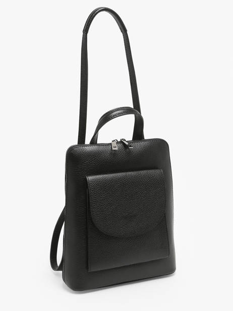 Shoulder Strap Backpack Milano Black caviar CA240615 other view 2