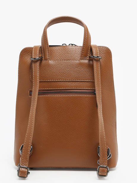 Shoulder Strap Backpack Milano Brown caviar CA240615 other view 4